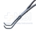 Cooley Anastomosis Clamp Forceps, Double Angled Jaw, Angled Shanks, Jaw Length 3/4" (19mm), Calibrated in 5mm Increments, Depth 7.3mm, Overall Length 6-1/2" (165mm) - 38-7678BX