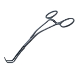 Cooley Anastomosis Clamp Forceps, Double Angled Jaw, Angled Shanks, Jaw Length 3/4" (19mm), Calibrated in 5mm Increments, Depth 7.3mm, Overall Length 6-1/2" (165mm) 