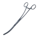 Cooley Aortic Aneurysm Clamp Forceps, Slightly Curved Shanks, Curved, Jaw Length 3" (76mm), Overall Length 10-3/4" ( 273mm) 