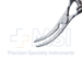 Cooley Bulldog Clamp Forceps, Curved 1" (25mm) Jaw, Adjustable Screw To Regulate Spring Tension, Overall Length 2-1/2" (64mm) - 38-7147BX