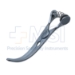 Cooley Bulldog Clamp Forceps, Curved 1" (25mm) Jaw, Adjustable Screw To Regulate Spring Tension, Overall Length 2-1/2" (64mm) - 38-7147BX