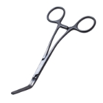 Cooley Clamp Forceps, Angled 55 Degrees, Overall Length 6-1/2" (165mm) 