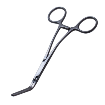 Cooley Clamp Forceps, Angled 55 Degrees, Overall Length 6-1/2" (165mm) 