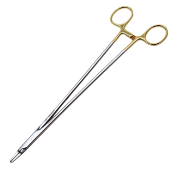 Cooley Intracardiac Needle Holder, TC, Serrated 2mm Jaws, Overall Length 10-1/8" (256mm) 
