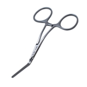 Cooley Neonatal Vascular Clamp Forceps, 1-1/2" (38mm) Angled Jaws, Overall Length 4-7/8" (124mm) 