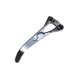 Cooley Spring Action Bulldog Clamp Forceps, Curved, Adjustable Tension, Jaws 40mm, Overall Length 3-1/8 " (80mm) 