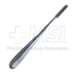 Cottle Rasp, Down Cut, Straight, 1-1/2" x 8mm Head, Bruns Handle, Overall Length 8" (203mm) - 4181-1146