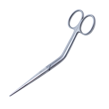 Cottle Dorsal Scissors, Heavy Design, Angled Shanks, Straight, Blunt Rounded Tip Blades, Two Tone Finish, Overall Length 6-1/3" (160mm) 