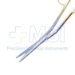 Cottle Dorsal Scissors, TC, Angled Rounded Shanks, Straight Blades, Overall Length 6-1/4" (160mm) - 19-132328