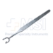 Cottle Retractor, Sharp 10mm Left Prong, Ball Tip Right Prong, Flat Handle Partly Serrated, Overall Length 5-1/2" (140mm) - 19112-0818-02
