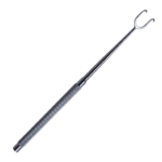 Cottle-Joseph Skin Hook, 2 Prong, Sharp, 12mm Spread, Flat Handle 