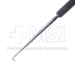 Cottle Skin Hook Sharp, Large, Deep Curve, 4mm Diameter, Overall Length 5-1/2" - E2050