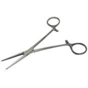 Crile Forceps, Straight, Serrated Jaws, Overall Length 6-1/4" (159mm) 