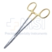Crile Wood Needle Holder, Left Handed, TC, Serrated Jaw, Overall Length 6" (152mm) - D1174-L