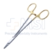 Crile Wood Needle Holder, TC, Smooth Jaw, Overall Length 6" (152mm) - D1174SM