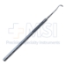 Culler Rectus Muscle Hook, 7mm Flattened Hook, Serrated Flat Handle, Polished Finish, Overall Length 5" (130mm) - 5-1691