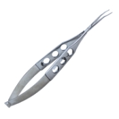 Cumming Crystalens Forceps, Vertical Angled Jaws, With Lock, Three Hole Handle 