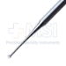 Curette Excavator, Double Ended, 1.5mm End, 2.5mm End, Holes At Each End, Octagonal Handle, Overall Length 5-1/2" (139.7mm) - F9492