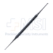 Curette Excavator, Double Ended, 1.5mm End, 2.5mm End, Holes At Each End, Octagonal Handle, Overall Length 5-1/2" (139.7mm) - F9492