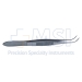 Dressing Forceps, Gently Curved, Serrations, Serrated Handle, Polished Finish, Delicate Strong Curved Serrated Tips, Overall Length 4" (100mm) - 5-2519