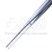 Cushing Tissue Forceps, Straight, 1 x 2 Teeth, Smooth Handle, Overall Length 7" (178mm) - 23-14175