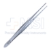 Cushing Tissue Forceps, Straight, 1 x 2 Teeth, Smooth Handle, Overall Length 7" (178mm) - 23-14175