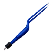 Cushing Bayonet Bipolar Forceps, Insulated, 2mm Tip, 10mm High Polished Area, Overall Length 7-1/2" (190.5mm) 