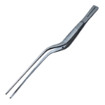Cushing Bayonet Tissue Forceps, 1 x 2 Teeth, Serrated 1.5mm Jaw, Overall Length  7-5/8" (194mm) 