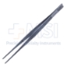 Cushing Dressing Forceps, Straight, Serrated, Overall Length 7" (178mm) - 241511J