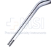 Cushing Bayonet Dressing Forceps, TC, Serrated Jaws, Flat Serrated Handle, Scraper End, Overall Length 7-3/4" (197mm) - 477118C