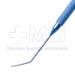 DSAEK Descemet Membrane Scraper, Non-Irrigating, 11mm Bend To Tip, 90 Degrees Tip, Titanium Blue Round Handle, Overall Length 5" (127mm) - DSEK-24