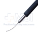 DSEK Endothelial Grasping Forceps, 23ga Curved Shaft, Delicate End Gripping Platforms Gently Grasp Edge of the Endothelial Tissue to Facilitate "Pull-Through" Technique, Jaws Offset 90 Degrees From Squeeze Handle - 11-6-8661