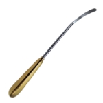 Daniel Forehead Dissector, Half Curved Shaft, 5mm x 6mm Rectangular Blade, Working Length 5-1/4" (132mm), Overall Length 9-1/4" (235mm) 