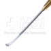 Daniel Style Forehead Dissector, Sharp Curved Head, 11mm x 47mm Curved Teardrop Blade, Working Length 5-3/8" (133mm), Overall Length 9-1/8" (233mm) - 99-6172SP
