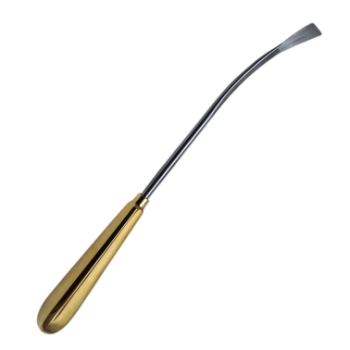 Daniel Style Forehead Elevator, Slightly Curved Shaft, 6mm x 25mm Blade, Working Length 5-3/8" (135mm), Overall Length 9-1/2" (242mm) 