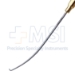 Daniel Style Forehead Nerve Hook, Half Curved Shaft, 9mm Small Right Angled Hook, Working Length 5-1/8" (130mm), Overall Length 9-1/4" (235mm) - 99-6165SP