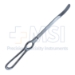Darrach Elevator, Slight Curve, Small, 1/2" (12mm) Wide x 1-3/4" (44mm), Cross Serrated Grip, Working Length 5.2" (132mm), Overall Length 10-1/4" (260mm) - D6902