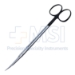 Davis Face Lift Scissors, Super Cut, Curved, Black Ring Handles, Two Tone Finish, Overall Length 6-3/4" (170mm) - 19-133830