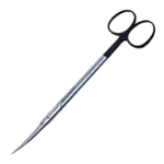 Davis Face Lift Scissors, Super Cut, Curved, Black Ring Handles, Two Tone Finish, Overall Length 6-3/4" (170mm) 