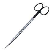 Davis Face Lift Scissors, Super Cut, Curved, Black Ring Handles, Two Tone Finish, Overall Length 6-3/4" (170mm) 
