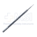 Davis Foreign Body Spud, Straight Sharp Round Blade, Serrated Flat Handle, Polished Finish, Overall Length 4-7/8" (125mm) - 5-1965