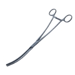 DeBakey Aortic Aneurysm Clamp Forceps, Slightly Curved Shanks, Curved Jaw, Jaw Length 4" (100mm), Overall Length 12" (305mm) 