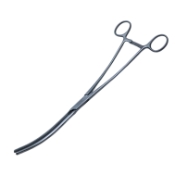 DeBakey Aortic Aneurysm Clamp Forceps, Slightly Curved Shanks, Curved Jaw, Jaw Length 4" (100mm), Overall Length 12" (305mm) 