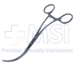 DeBakey Aortic Clamp Forceps, S Shape Shanks, Curved, Jaw Length 3" (76mm), Overall Length 7-1/4" (185mm) - 38-8286BX