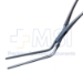 DeBakey Peripheral Vascular S Shaped Clamp Forceps, Angled Jaws, Jaw Length 2-3/8" (60mm), Overall Length 7" (178mm) - 38-8251BX