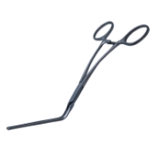 DeBakey Peripheral Vascular S Shaped Clamp Forceps, Angled Jaws, Jaw Length 2-3/8" (60mm), Overall Length 7" (178mm) 