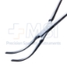 DeBakey Periperal Vascular Clamp Forceps, Curved, Straight Shanks, Jaw Length 1-7/8" (48mm), Overall Length 6" (150mm) - 38-8266BX