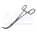 DeBakey Periperal Vascular Clamp Forceps, Curved, Straight Shanks, Jaw Length 1-7/8" (48mm), Overall Length 6" (150mm) - 38-8266BX