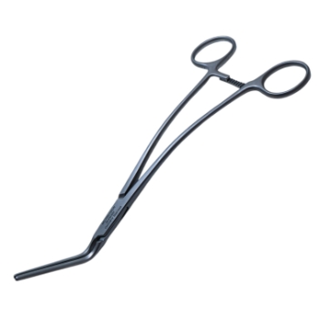 DeBakey Multi-Purpose Clamp Forceps, Curved Shanks, 2" Angled 60 Degrees Jaw, Overall Length 8-1/4" (210mm) 