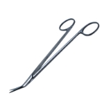 DeBakey-Potts Scissors, Angled 45 Degrees, Two Tone Finish, Ring Handle, Overall Length 6-1/2" (165mm) 